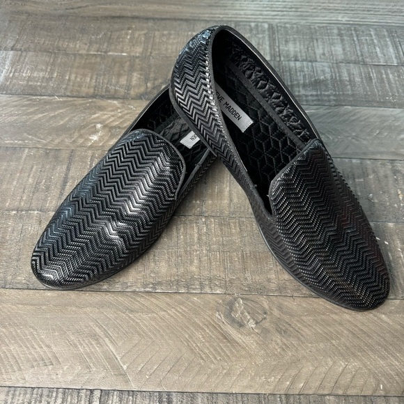 Steve Madden Men's Slip On Dress Shoes Loafers Formal Black Size 12 - Picture 1 of 10